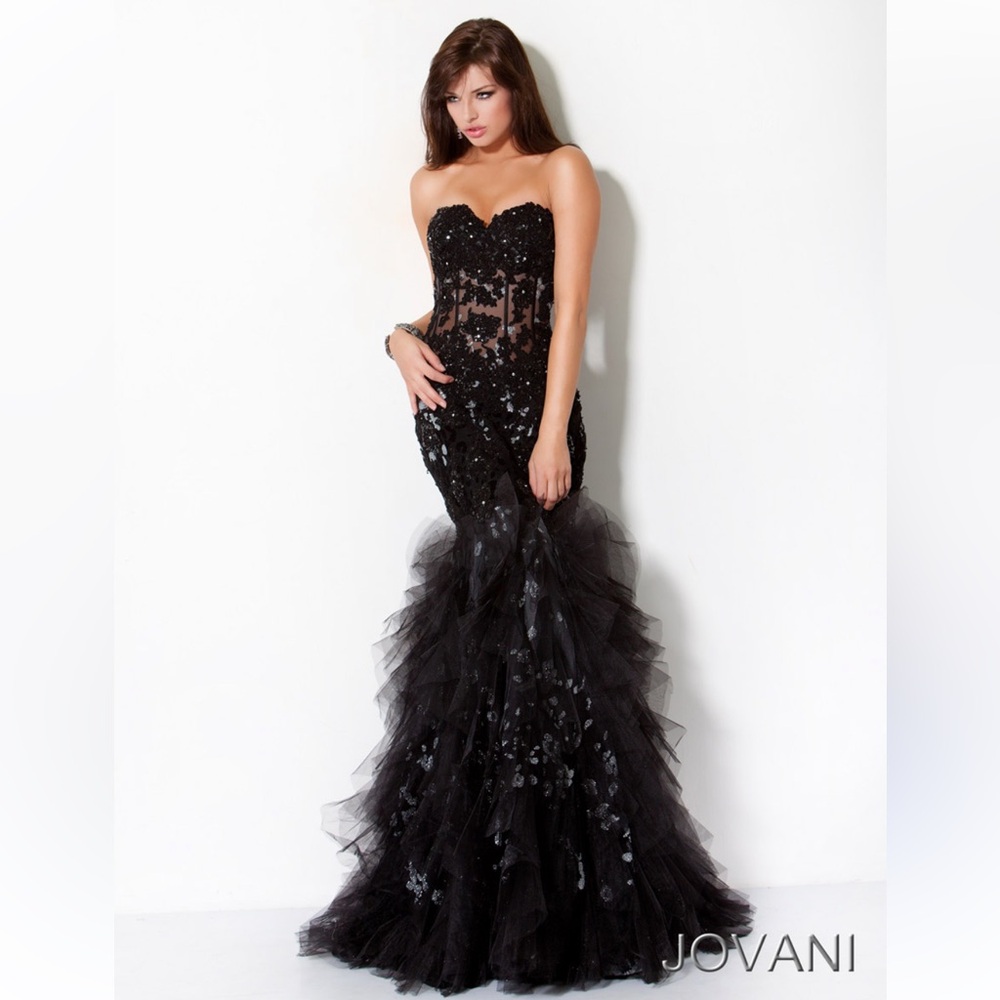 Jovani black/Silver size 8